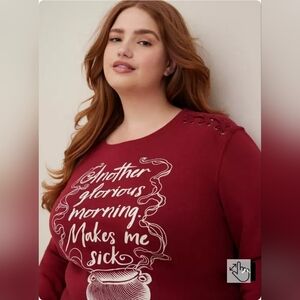 Nwot Hocus Pocus lace up sweater! Sz 2